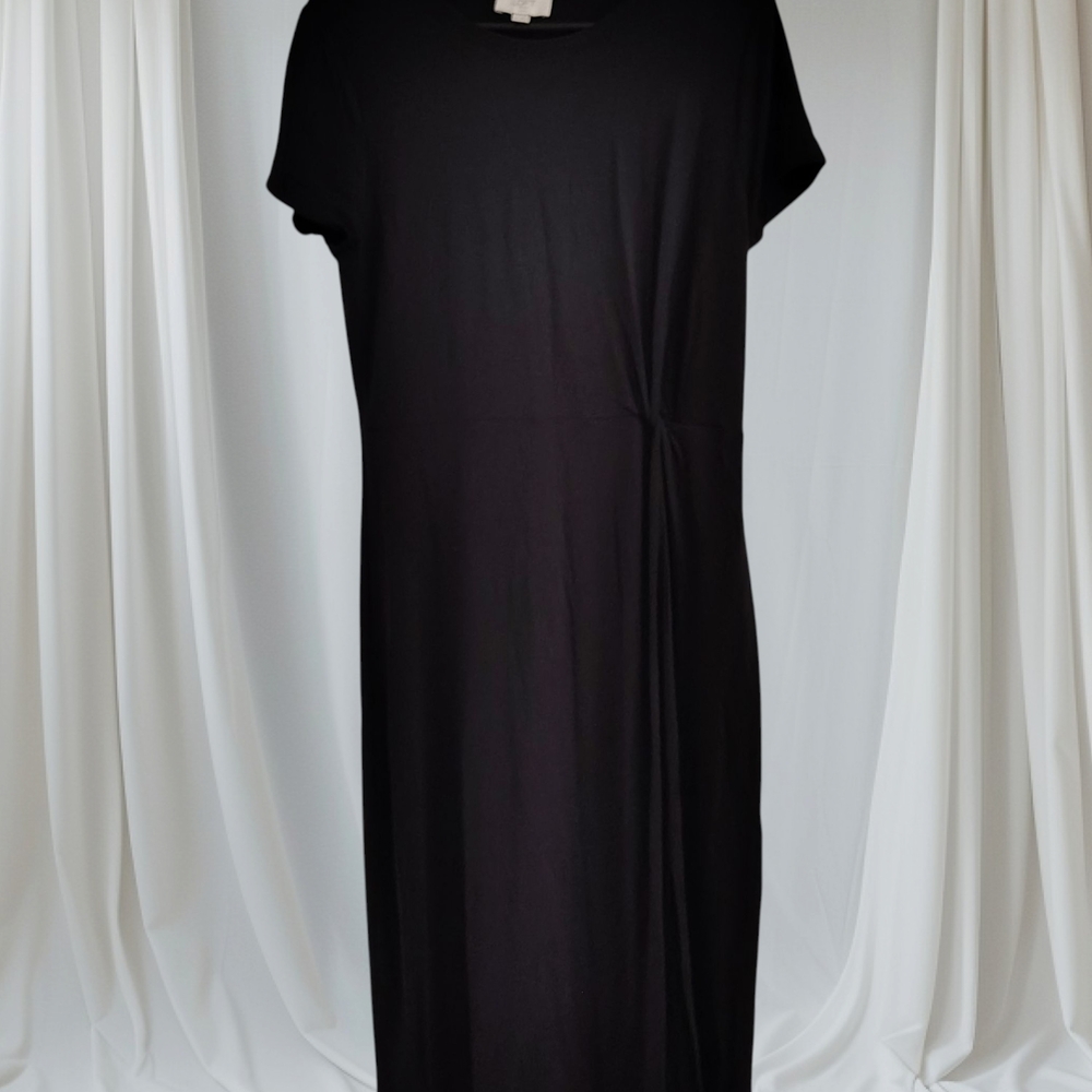 LOFT Black Sheath Dress CLASSIC, SHARP MINIMALIST BUSINESS CORP CORE MATRIX EASY